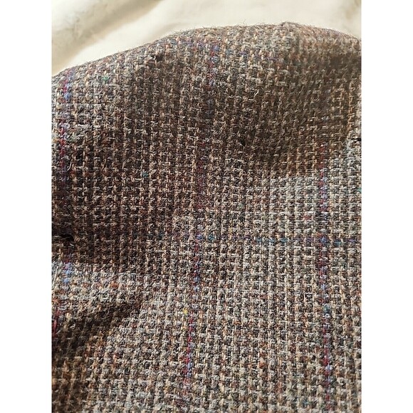 Pendleton VINTAGE 100% Virgin Wool Newsboy Cabbie Plaid Hat Cap Large w/flaws - Picture 10 of 12